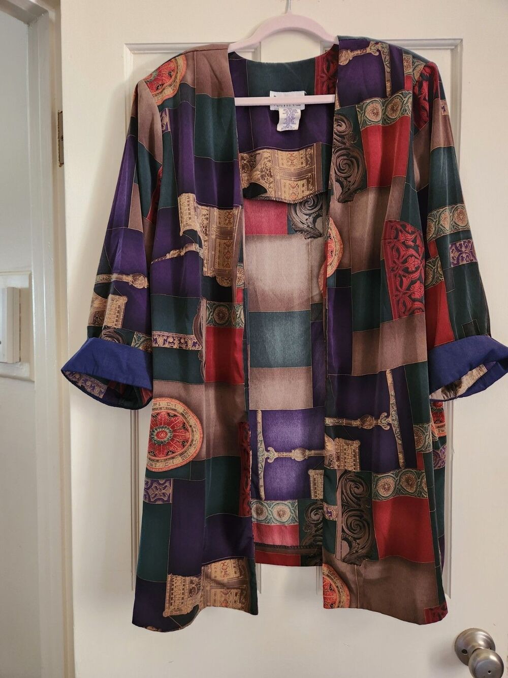 Vintage Plus Baroque Perwinkle Eclectic Art Teacher 24W Made In USA Artsy Wear